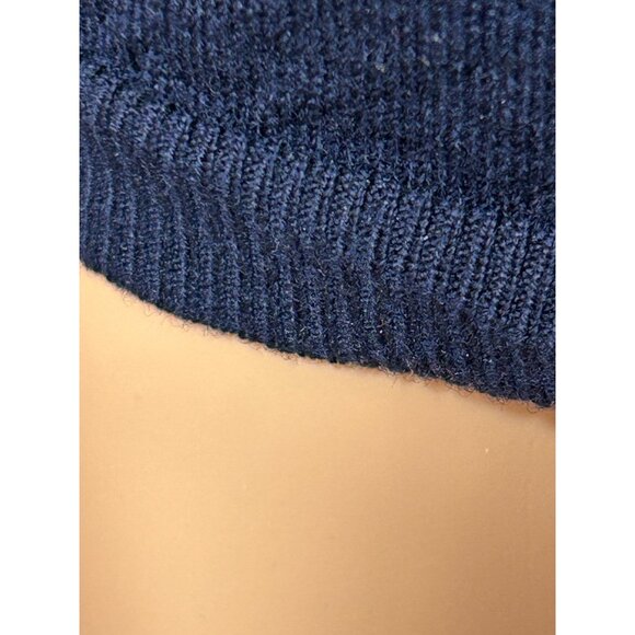 Gap Men’s Sweater M Navy Blue Vintage Long Sleeve V-Neck Classic Preppy Casual - Picture 10 of 11